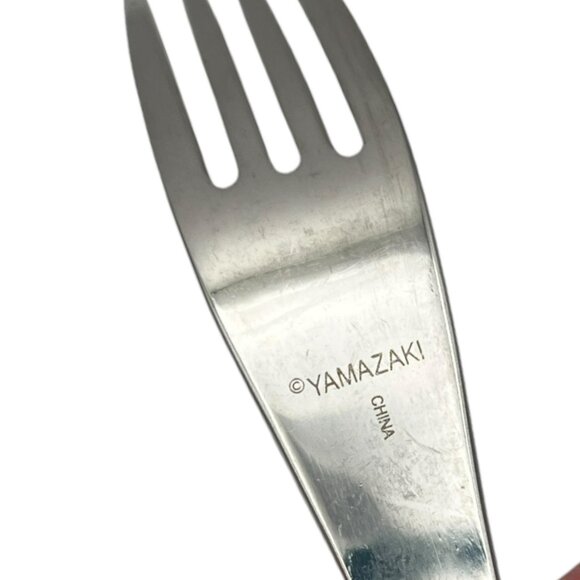 YAMAZAKI Alba‎ Stainless Flatware Fork  Plain Slanted Tip Handle - Picture 6 of 8